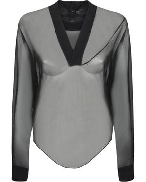 Alaïa Sheer Body Hoody - Grey