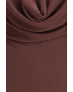 ANDAMANE Long Dress Minerva Silk - Purple