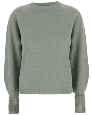 Twinset Round Neck Jumper Wool Top - Green