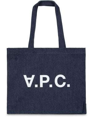 A.P.C. Tote Bag Cotton - Blue