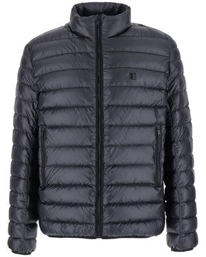 Givenchy Quilted Logo Down Jacket - Black