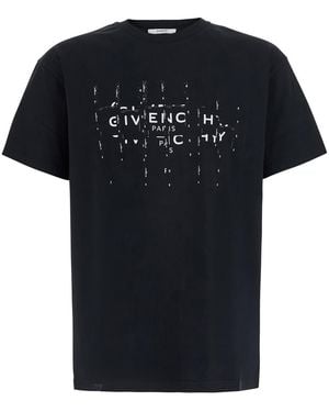 Givenchy T-Shirt Crew Neck Cotton T-Shirts - Black