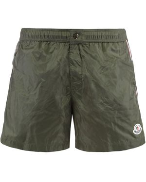 Moncler Nylon Swim Shorts - Green