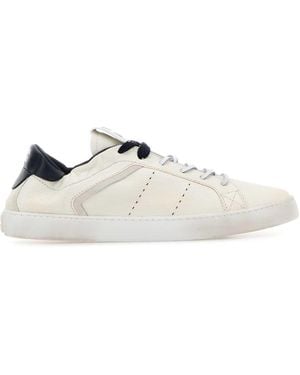 Miu Miu Ivory Leather Sneakers - White