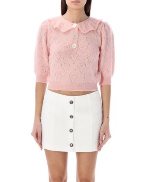 Alessandra Rich Hotfix Jumper Jumper - White