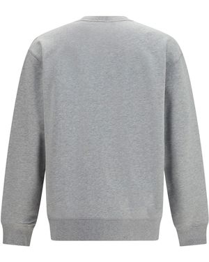 Balmain Embroidered Logo Crewneck Sweatshirt - Grey