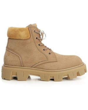 Moncler Peak City Ankle Boots - Natural