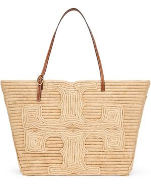 Tory Burch Tote Bag Ella Raffia - Natural