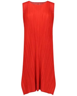 Pleats Please Issey Miyake Dresses - Red