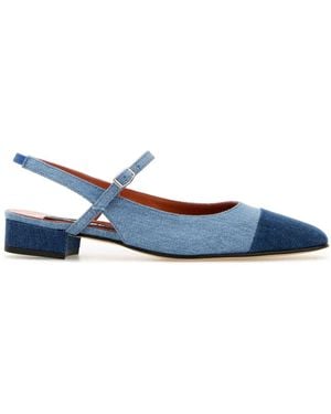CAREL PARIS Two-Tone Canvas Oceano Ballerinas - Blue