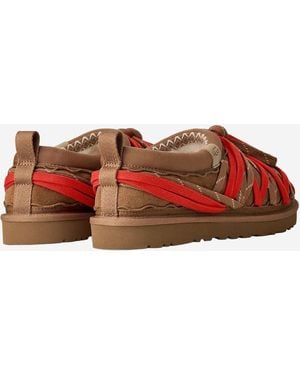 UGG Lace Mules Suede Leather - Red