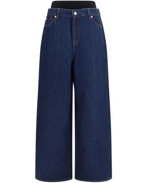 7FOR Slouchy Jeans Denim Cotton - Blue
