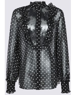 Valentino Shirts _Silk - Black