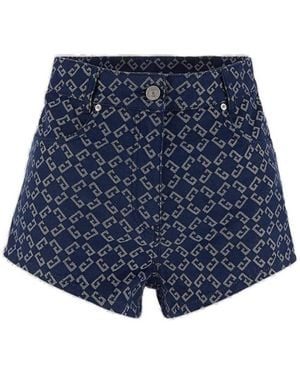 ショートパンツ GIVENCHY Women Shorts  Burmudas BW515GG1ZE 453 Blue Givenchy Mini Shorts in Washed Denim | Saks Fifth Avenue