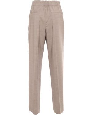 P.A.R.O.S.H. Lille Trousers Virgin Wool Elastane - Natural