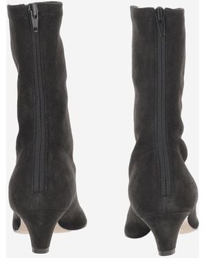 KHAITE Ankle Boots Arizona Suede Upper: Ll; Sole: Cl - Black