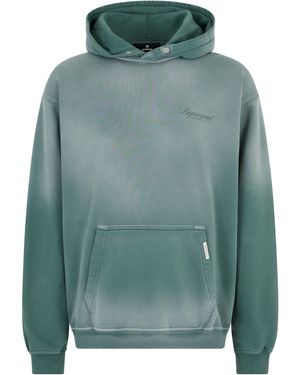 Represent Hoodie Owners Club Script Cotton Sweaters - Green