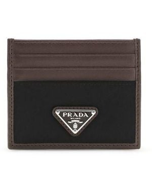 Prada Calf Leather Bos Taurus Wallet - Black