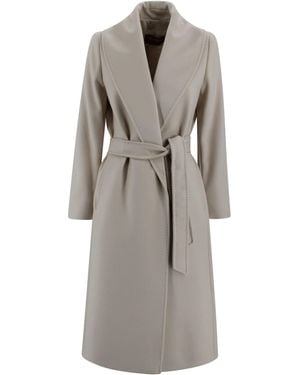 Max Mara Pure Wool Drape Coat - Gray
