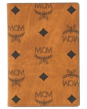 MCM Passport Holder With Visetos Monogram - Brown