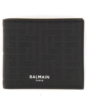 Balmain Leather Wallet - Black