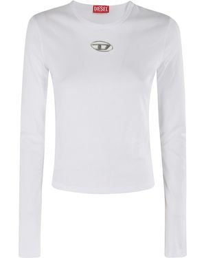 DIESEL Long Sleeve T-Shirt - White