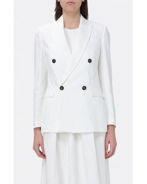 Brunello Cucinelli Double Breasted Jacket - White
