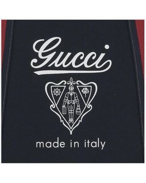 Gucci Printed Fabric Bag Cotton Shoulder - Black