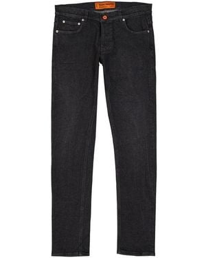 Heron Preston Cotton Denim Slim Jeans - Black