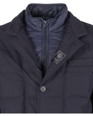 Fay Down Jacket (Db Front) Short Puffer - Blue