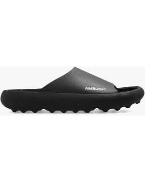 Ambush Slides With Logo - White