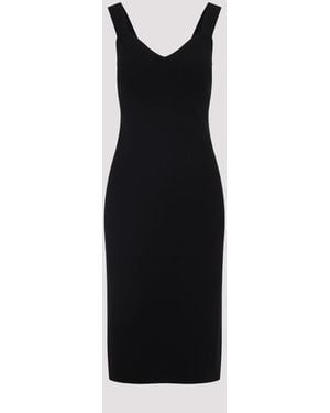 Max Mara Teak Compact Midi Dress - Black