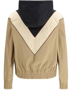 Valentino Nylon Hooded Windbreaker Jacket Polyester; Elastane - Multicolour
