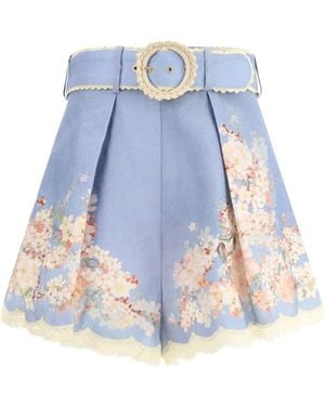 Zimmermann Cascadian Shorts - Blue