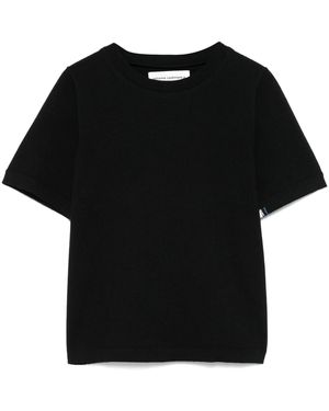 Extreme Cashmere Lightweight Cotton Knit T-Shirt - Black