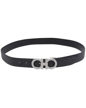 Ferragamo Double Reversible Belt - Blue