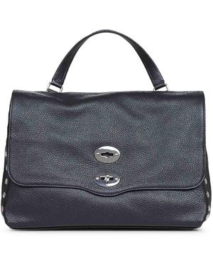 Zanellato Handbag Postina Medium Leather - Blue