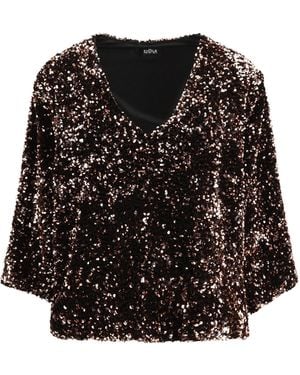 Ella Sequined Blouse - Black