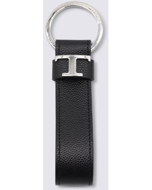 Tod's Leather Keyring - Black