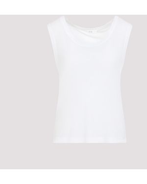 no_brand_found Jersey Tank Top Cotton - White