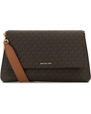 Michael Kors Printed Canvas Crossbody Bag - Brown