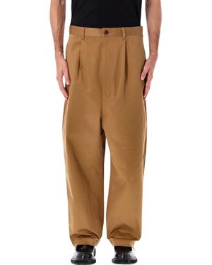Junya Watanabe Wide-Leg Cotton Trousers - Natural
