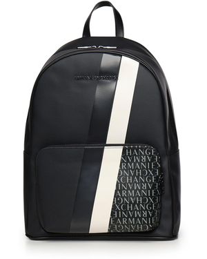 ARMANI EXCHANGE Backpack With Logo - Blue