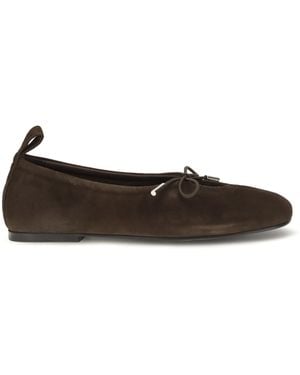 Alohas Rosalind Leather Ballerinas - Black