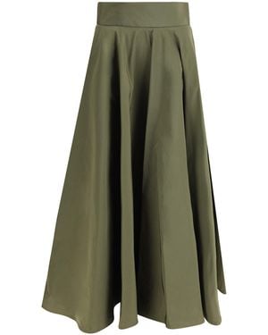 Sara Roka Circle Midi Skirt - Green