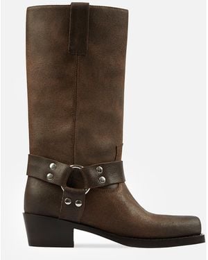Paris Texas Roxy Boot Heel 45 - Brown