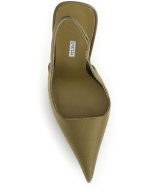 Le Silla Slingback Pumps Amelia Silk - Green