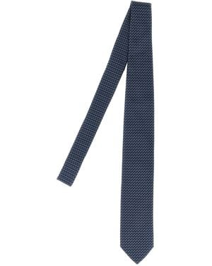 Pal Zileri Patterned Silk Tie Ties, Papillon - Blue