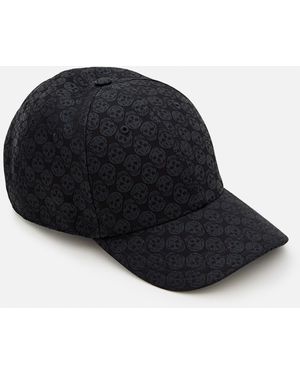 McQueen Skull Repeat Baseball Cap - Black