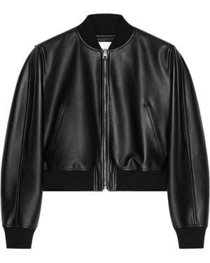 Givenchy Light Cropped Bomber Lamb Skin - Black